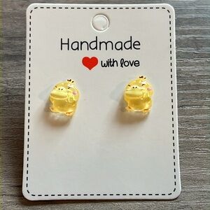 🎄 5 for $25 🎄Handmade Psyduck earrings